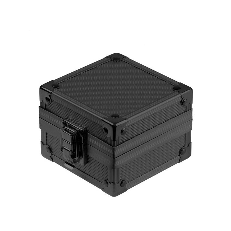 Black Single Watch Box,Portable Aluminum Watch Storage Case with Cushion Insert,Portable Watch Display Box for Gift-Giving