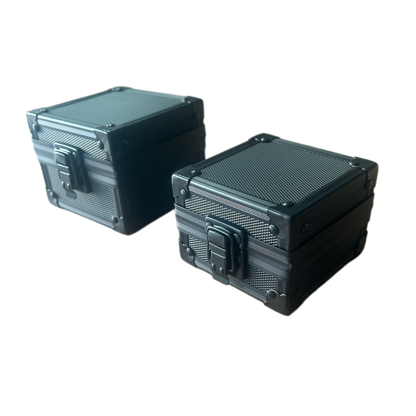 Black Single Watch Box,Portable Aluminum Watch Storage Case with Cushion Insert,Portable Watch Display Box for Gift-Giving