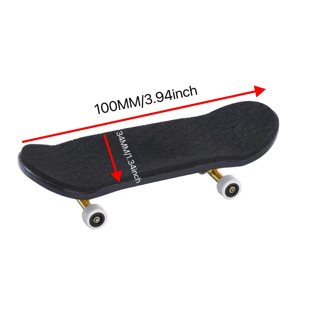 34mm Black EVA Grip Maple Fingerboard Game Finger Skateboard